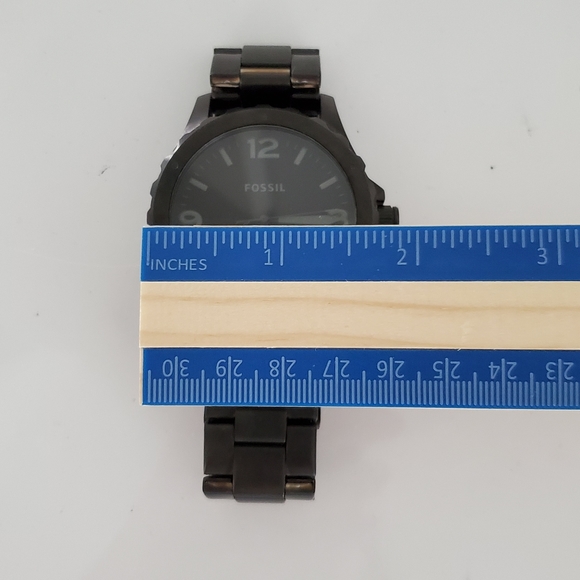 Fossil Nate Model Men's Steel Diver's Watch Black - Picture 5 of 8